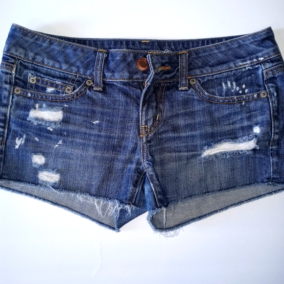 American Express distressed shorts size 2 - Picture 1 of 6